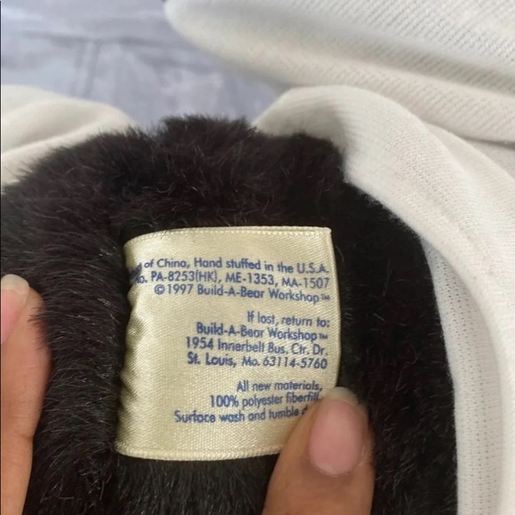 Build a Bear VTG 1997 hugs and best wishes black bear - Picture 3 of 7